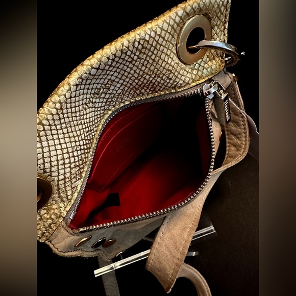 Hammitt Tony Small Crossbody Bag in Gold Snakeskin - Picture 13 of 13